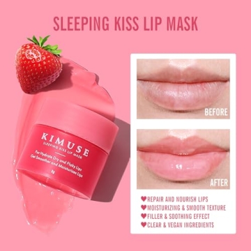 KIMUSE Lip Sleeping Mask Set - Vegan Overnight Lip Care