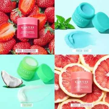 KIMUSE Lip Sleeping Mask Set - Vegan Overnight Lip Care