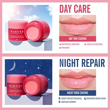 KIMUSE Lip Sleeping Mask Set - Vegan Overnight Lip Care
