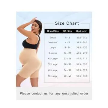 KUNINDOME Nude Maternity Shapewear, 2 Pack of Nude, Small