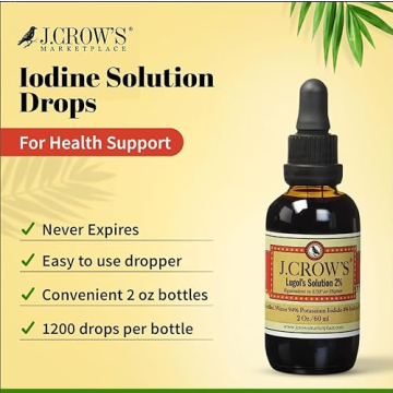 J.CROW'S® 2% Iodine Solution & Folk Medicine Book Bundle