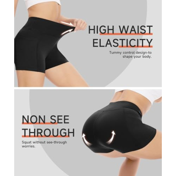 High Waisted Biker Shorts for Women - Soft & Versatile