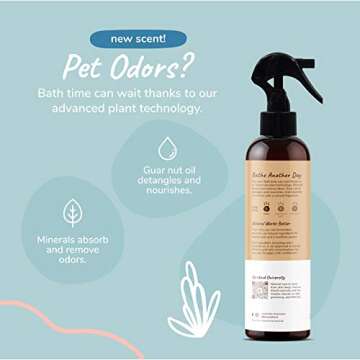kin+kind Dog Deodorizing Spray - Safe, Natural, & Easy to Use Pet Odor Eliminator - Premium Dog Deta...