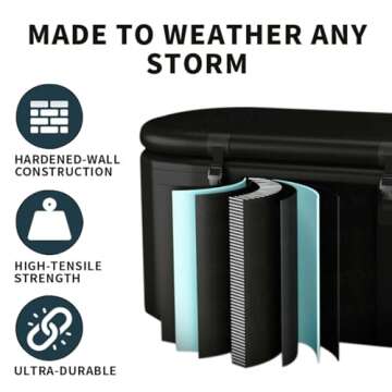 Durable Ice Bath Tub for Athletes - Recovery Made Easy