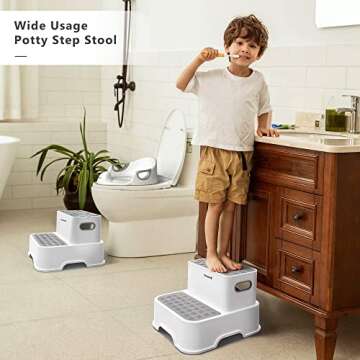 Potty Training Seat with Step Stool for Kids