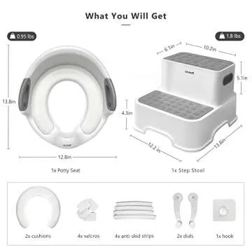 Potty Training Seat with Step Stool for Kids