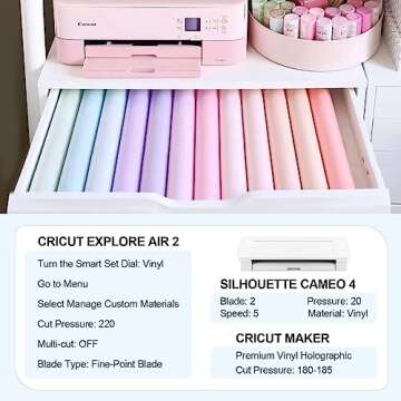 TECKWRAP 001 Paste Vinyl Bundle for Craft Cutters