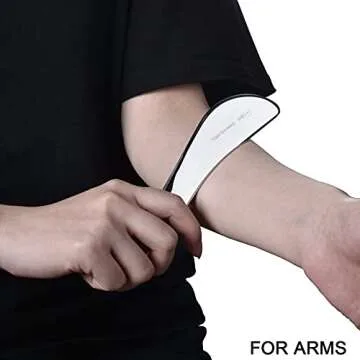 BYYDDIY Stainless Steel Gua Sha Muscle Scraper Tool,Scar Tissue Tool,Physical Therapy Tools,Muscle Scraping Tool,Guasha Massage Scraper,IASTM Tools,Skin Scraping Tool,Soft Tissue Massage Tool