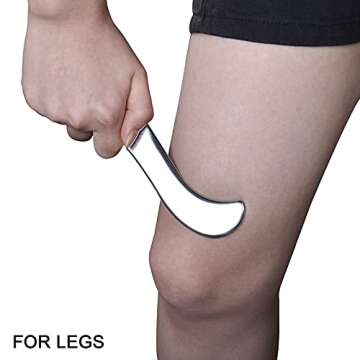 BYYDDIY Stainless Steel Gua Sha Muscle Scraper Tool,Scar Tissue Tool,Physical Therapy Tools,Muscle Scraping Tool,Guasha Massage Scraper,IASTM Tools,Skin Scraping Tool,Soft Tissue Massage Tool