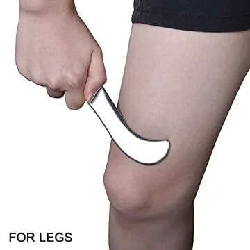 BYYDDIY Stainless Steel Gua Sha Muscle Scraper Tool,Scar Tissue Tool,Physical Therapy Tools,Muscle Scraping Tool,Guasha Massage Scraper,IASTM Tools,Skin Scraping Tool,Soft Tissue Massage Tool