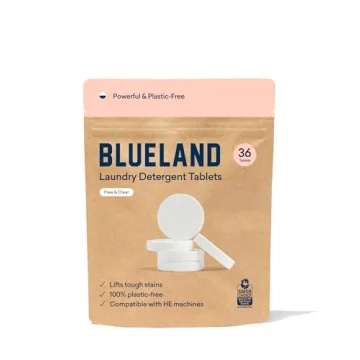 BLUELAND Laundry Detergent Tablets 36 Count | Eco-Friendly, Non-Toxic, Unscented