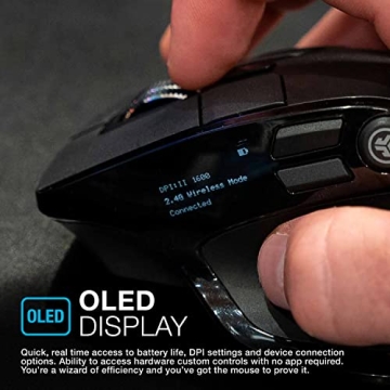 JLab Epic Wireless Mouse Multi-Device OLED Custom Profiles