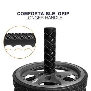 Bluerise 2 Types Ab Wheel No Noise Ab Roller Easy To Assemble Ab Roller Wheel Abs Roller Ab Workout Equipment at Home Ab Wheel Roller for Core Workout