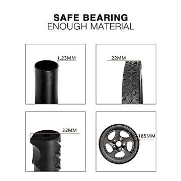 Bluerise 2 Types Ab Wheel No Noise Ab Roller Easy To Assemble Ab Roller Wheel Abs Roller Ab Workout Equipment at Home Ab Wheel Roller for Core Workout