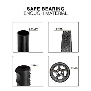 Bluerise 2 Types Ab Wheel No Noise Ab Roller Easy To Assemble Ab Roller Wheel Abs Roller Ab Workout Equipment at Home Ab Wheel Roller for Core Workout