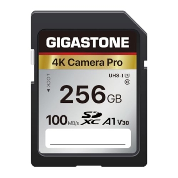 GIGASTONE 256GB Memory Card Fast 4K Ultra HD Reliability
