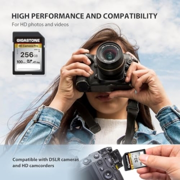 GIGASTONE 256GB Memory Card Fast 4K Ultra HD Reliability