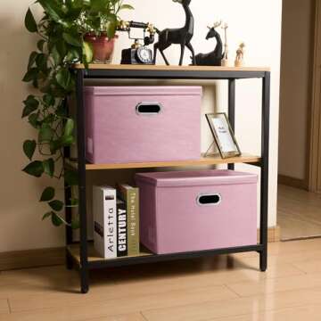 Stylish PRANDOM Collapsible Storage Box for Home Use