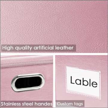 Stylish PRANDOM Collapsible Storage Box for Home Use