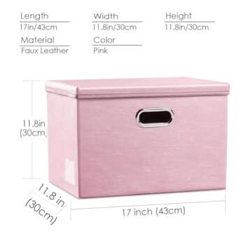 Stylish PRANDOM Collapsible Storage Box for Home Use