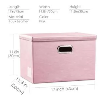 Stylish PRANDOM Collapsible Storage Box for Home Use