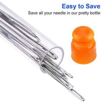 Stainless Steel Large Eye Blunt Needles Set for Crafts