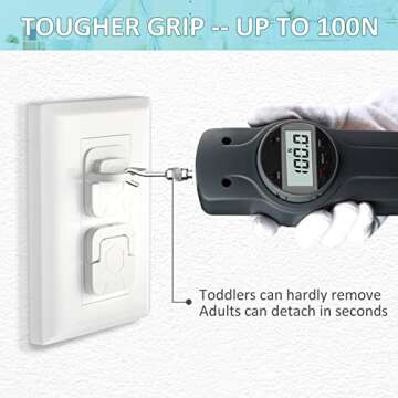 4our Kiddies Baby-Proof Outlet Covers (60 Pack) - Child Safety Electric Plug Protectors to Prevent Power Shock