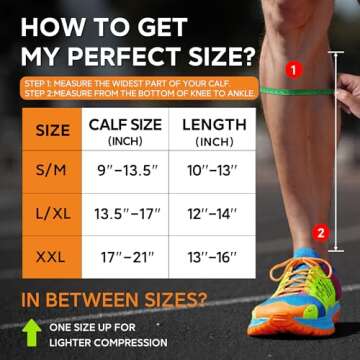 NEWZILL Calf Compression Sleeve for Comfort and Support