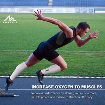NEWZILL Calf Compression Sleeve for Comfort and Support