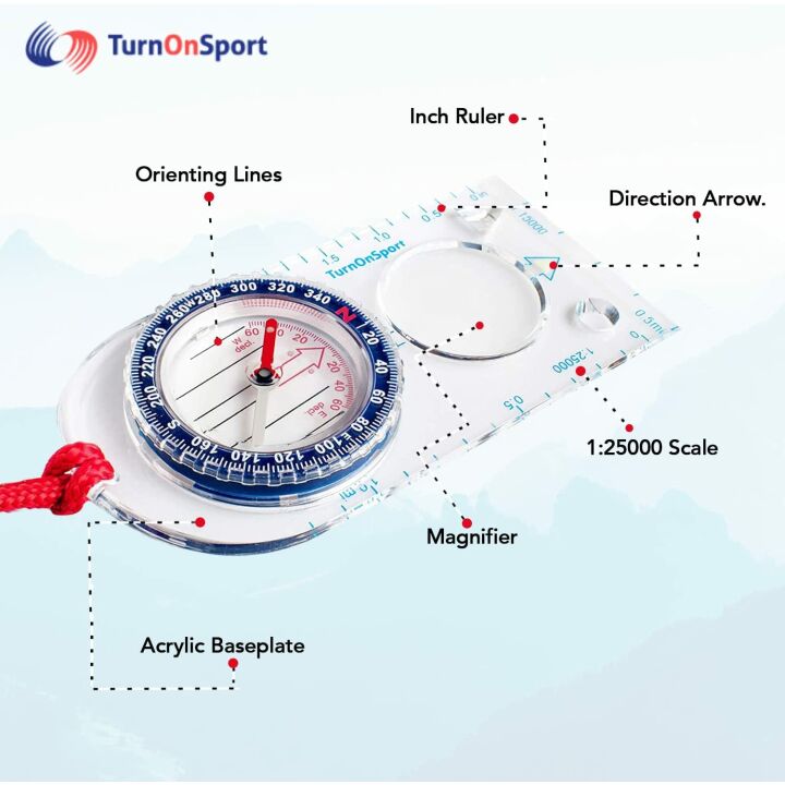 Orienteering Compass - Perfect for Outdoor Navigation