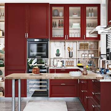 WESTICK Red Contact Paper Peel and Stick for Effortless Decor