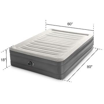 Intex 64095T TruAire Queen Air Mattress with Built-in Pump
