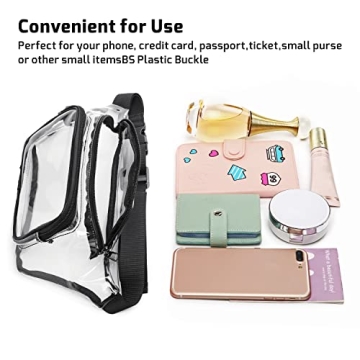 Stadium Approved Clear Fanny Pack for Concerts Sports Events