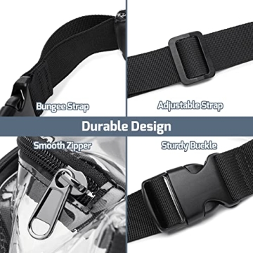 Stadium Approved Clear Fanny Pack for Concerts Sports Events