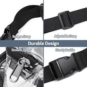 Stadium Approved Clear Fanny Pack for Concerts Sports Events