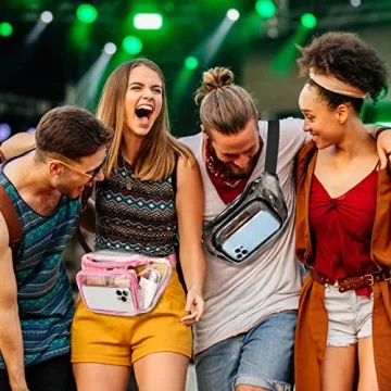 Stadium Approved Clear Fanny Pack for Concerts Sports Events
