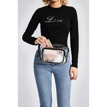 Stadium Approved Clear Fanny Pack for Concerts Sports Events