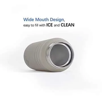 IDEUS Insulated Stainless Steel Water Bottle 24oz Leak-Proof