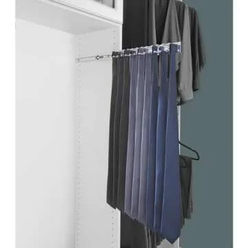 Rev-A-Shelf Pullout Tie and Belt Storage Rack - Chrome
