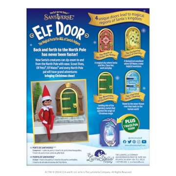 magical elf portal door for Santa's helpers