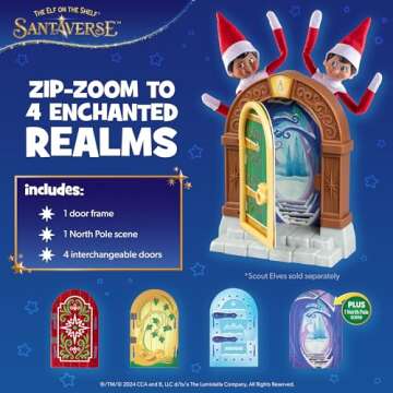 magical elf portal door for Santa's helpers