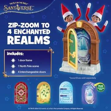 magical elf portal door for Santa's helpers