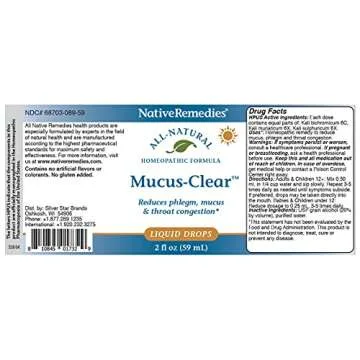 NativeRemedies Mucus-Clear for Natural Mucus Relief