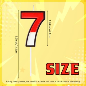 Conelist Cartoon Birthday Cake Candle for Kids' Parties