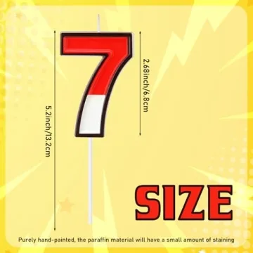 Conelist Cartoon Birthday Cake Candle for Kids' Parties