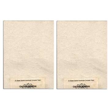 Of The Earth Recycled Lotka Printer Paper Embedded with Wildflower Seed - 8.5" x 11" (2 Pack- 50 She...