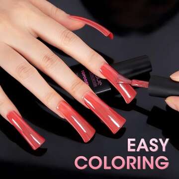 krofaue Extra Long Duck Nail Tips - XXL Clear Duck Nails 120pcs Full Cover Duck Tips 12 Sizes Crystal Duck Feet Style Curved False Nails Wide French Nail Tips Acrylic Nails Design for Y2k Nail Salon