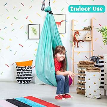 Therapy Swing for Kids with Special Needs (Hardware Included) Snuggle Swing Cuddle Indoor Outdoor Ad...