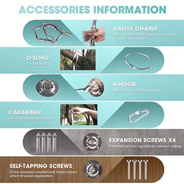 Therapy Swing for Kids with Special Needs (Hardware Included) Snuggle Swing Cuddle Indoor Outdoor Adjustable Hammock for Children with Autism, ADHD, Aspergers, Sensory Integration