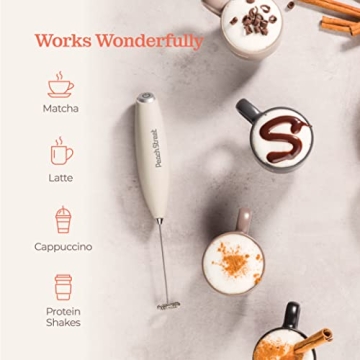 Versatile Handheld Milk Frother for Coffee and Drinks
